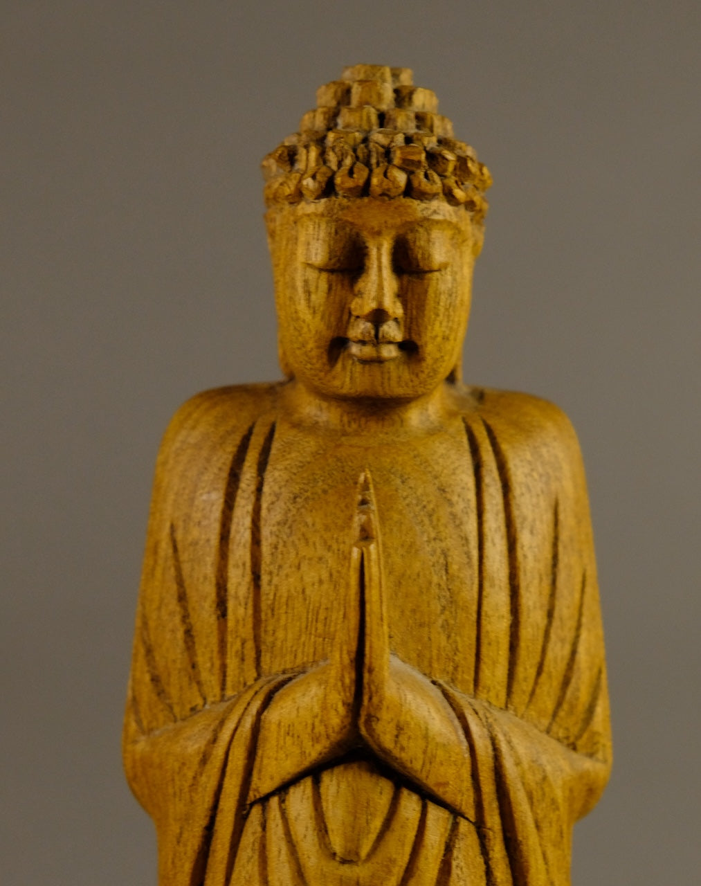 Standing Wood Buddha
