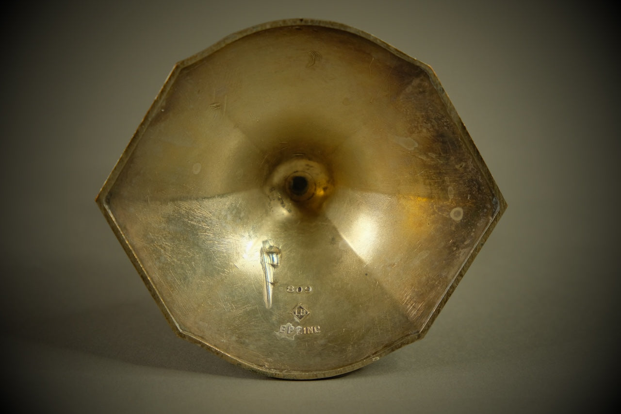 Pair of Zinc Candle Holders